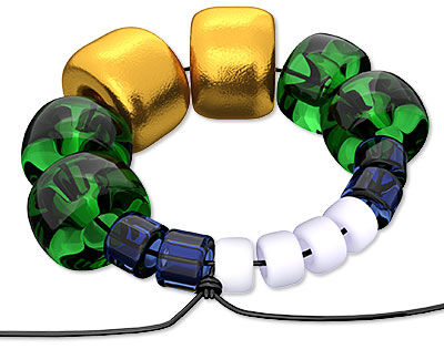 Illustration of beading stitch